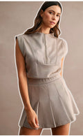 Mocha Golf Romper/Skort