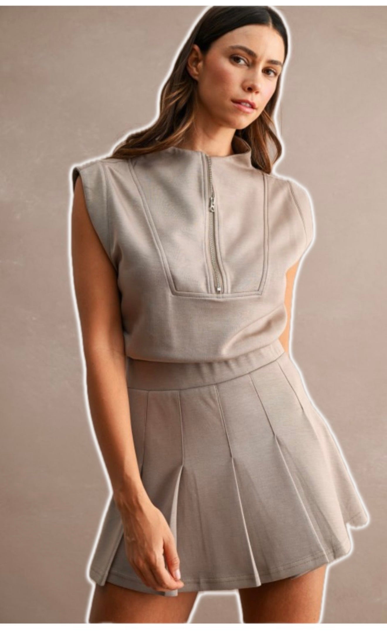Mocha Golf Romper/Skort