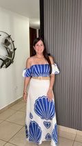 Ariel shell Maxi Dress