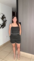 Elena polka dot romper