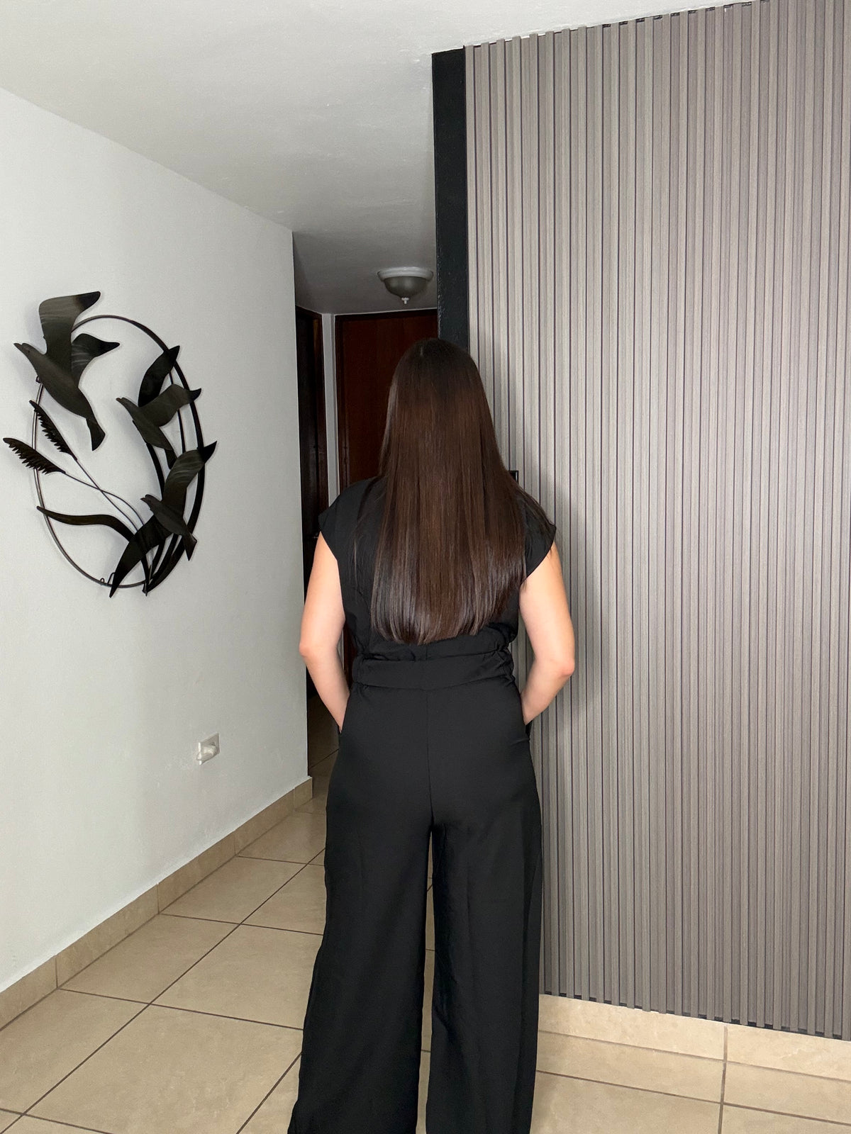 Black Napo Gold Jumpsuit