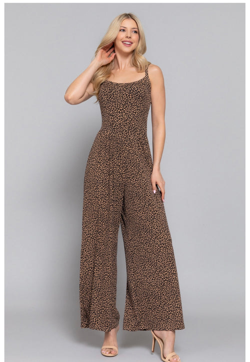 Animal Print Jumpsuit