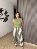 Italy Olive Stripe pant