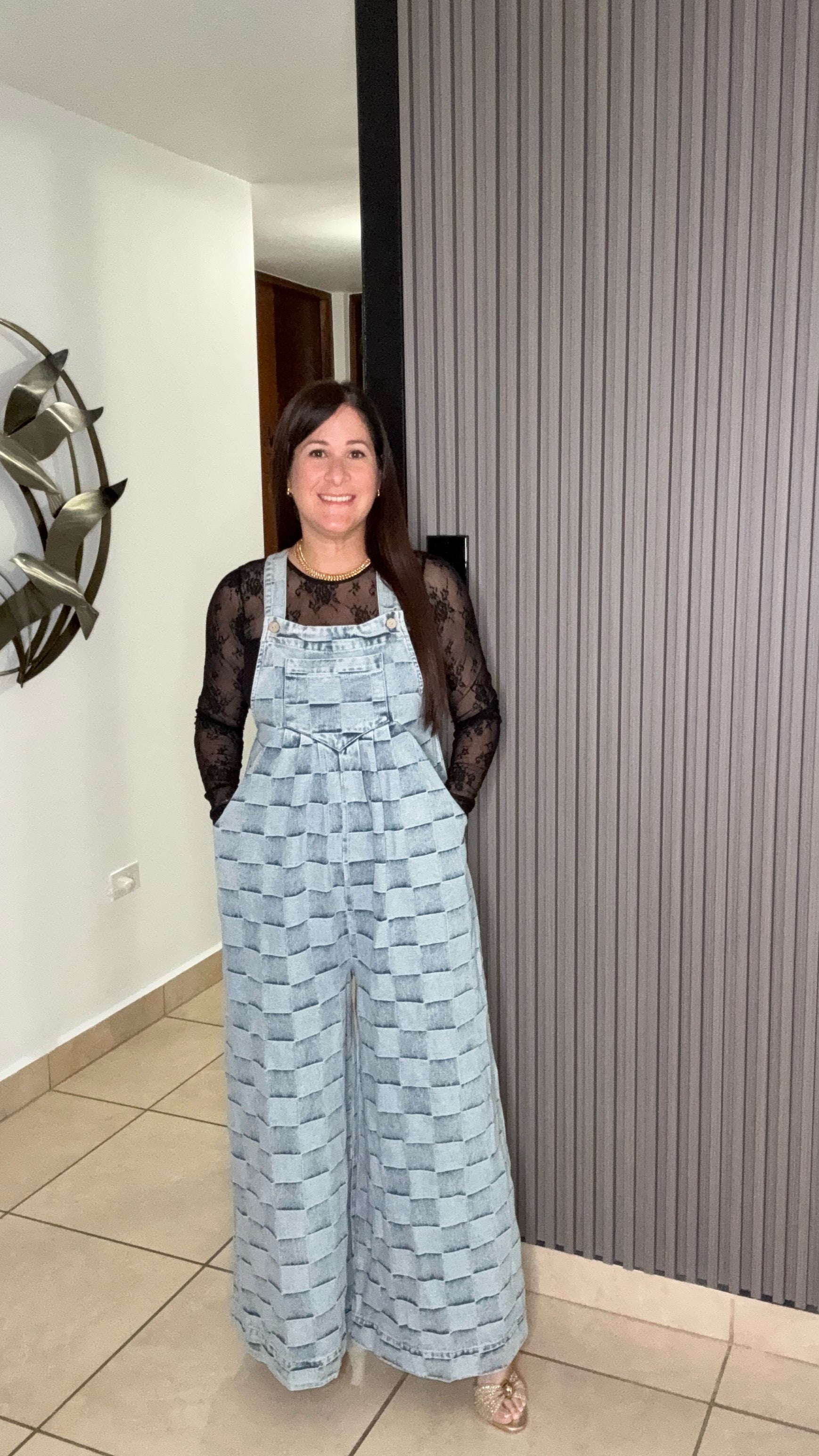 Denim Patch Overall