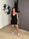 Black Short and Vest set