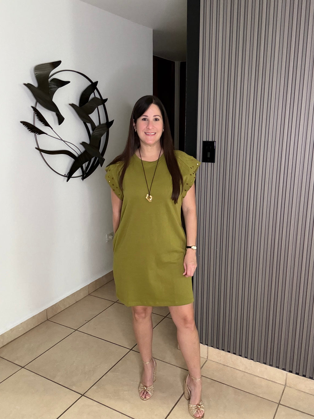 Damarie Avocado Dress