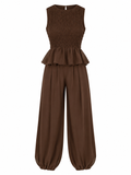 Choco peplum set