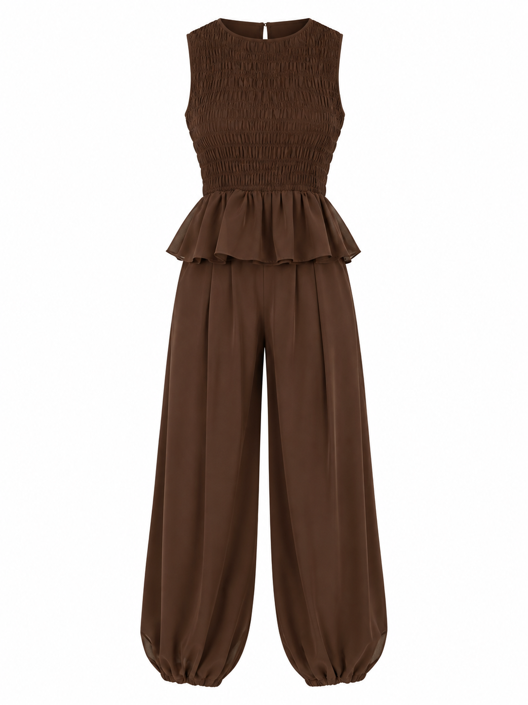 Choco peplum set