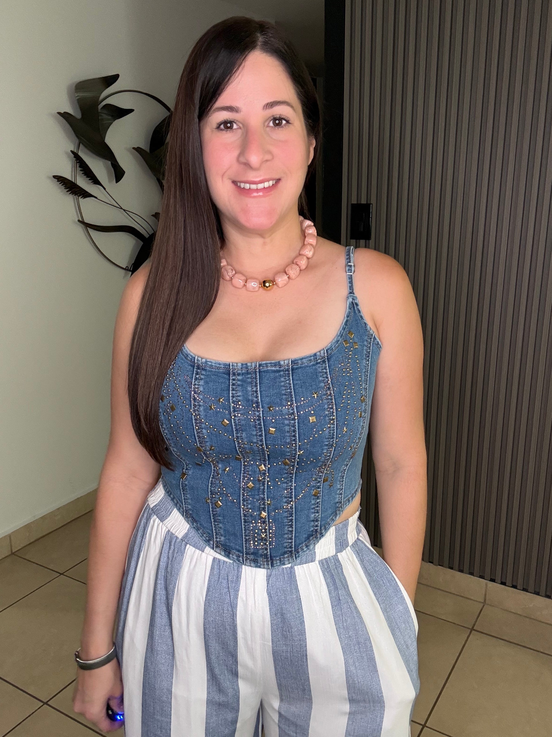 Denim Corset