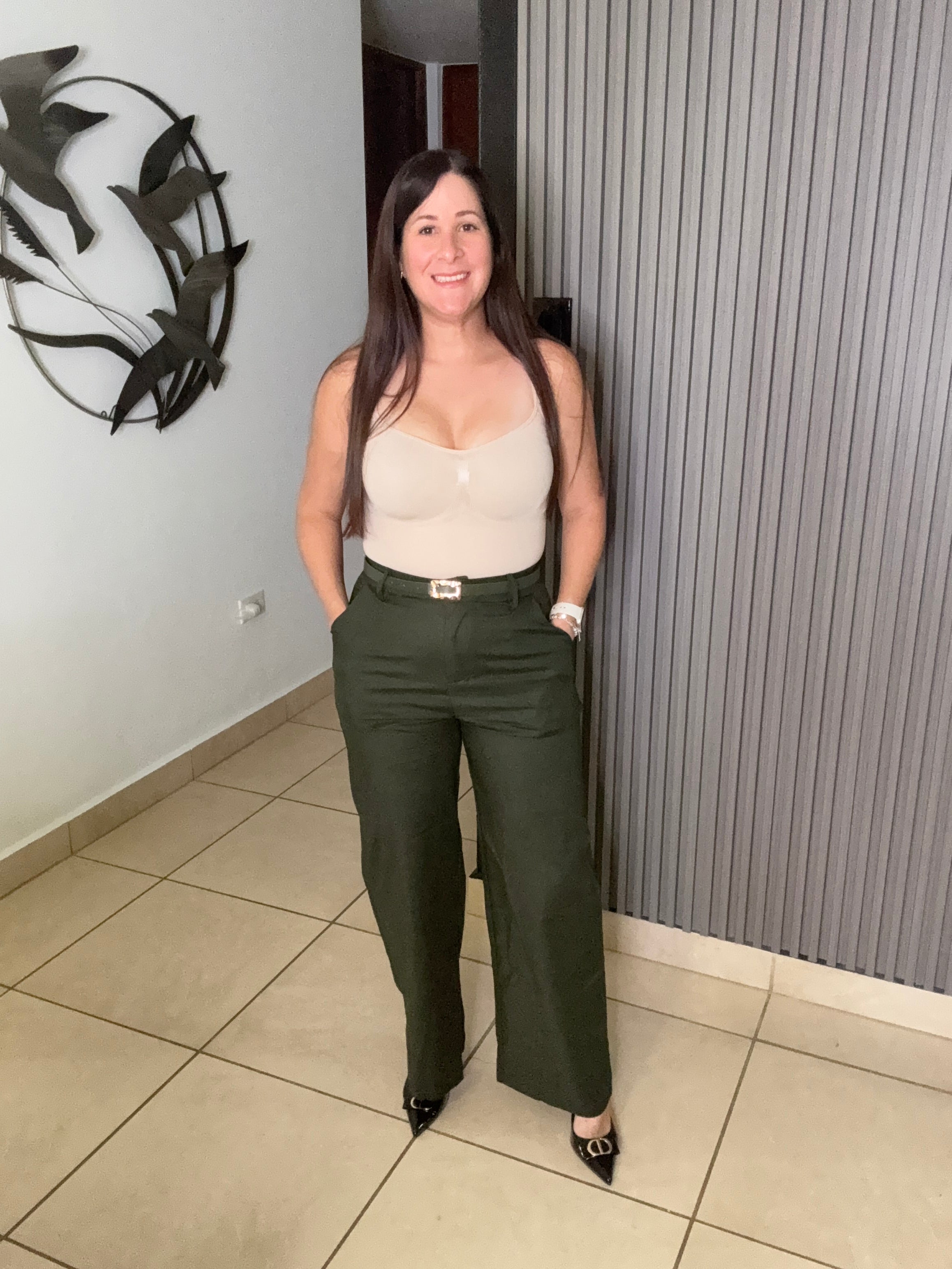 Keila Olive work pant