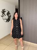 Polka Black and white dress