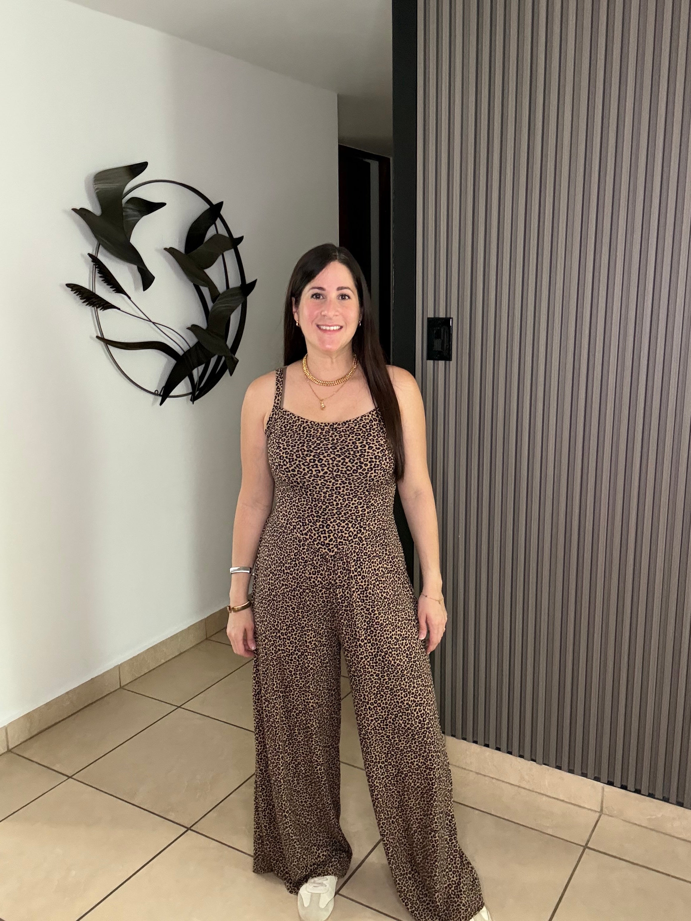 Animal Print Jumpsuit