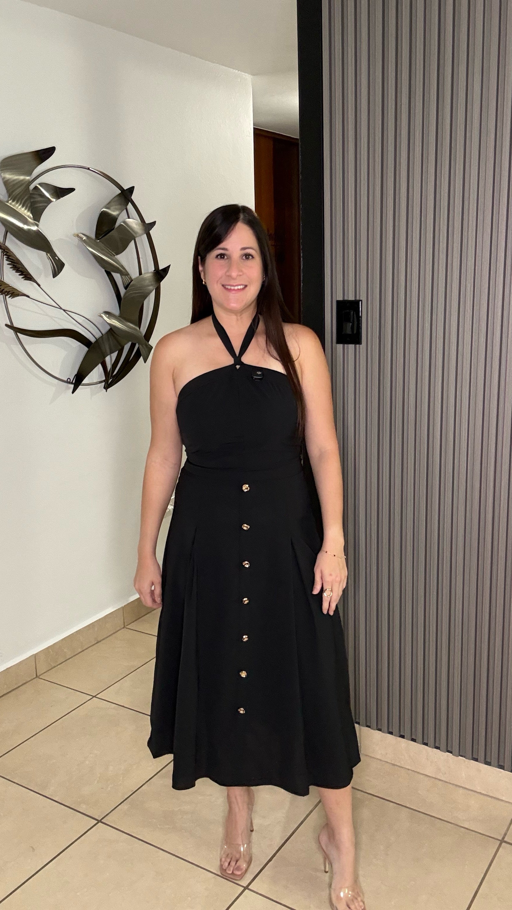 Cami Black top and skirt set