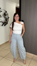 Light Blue Barril Jean