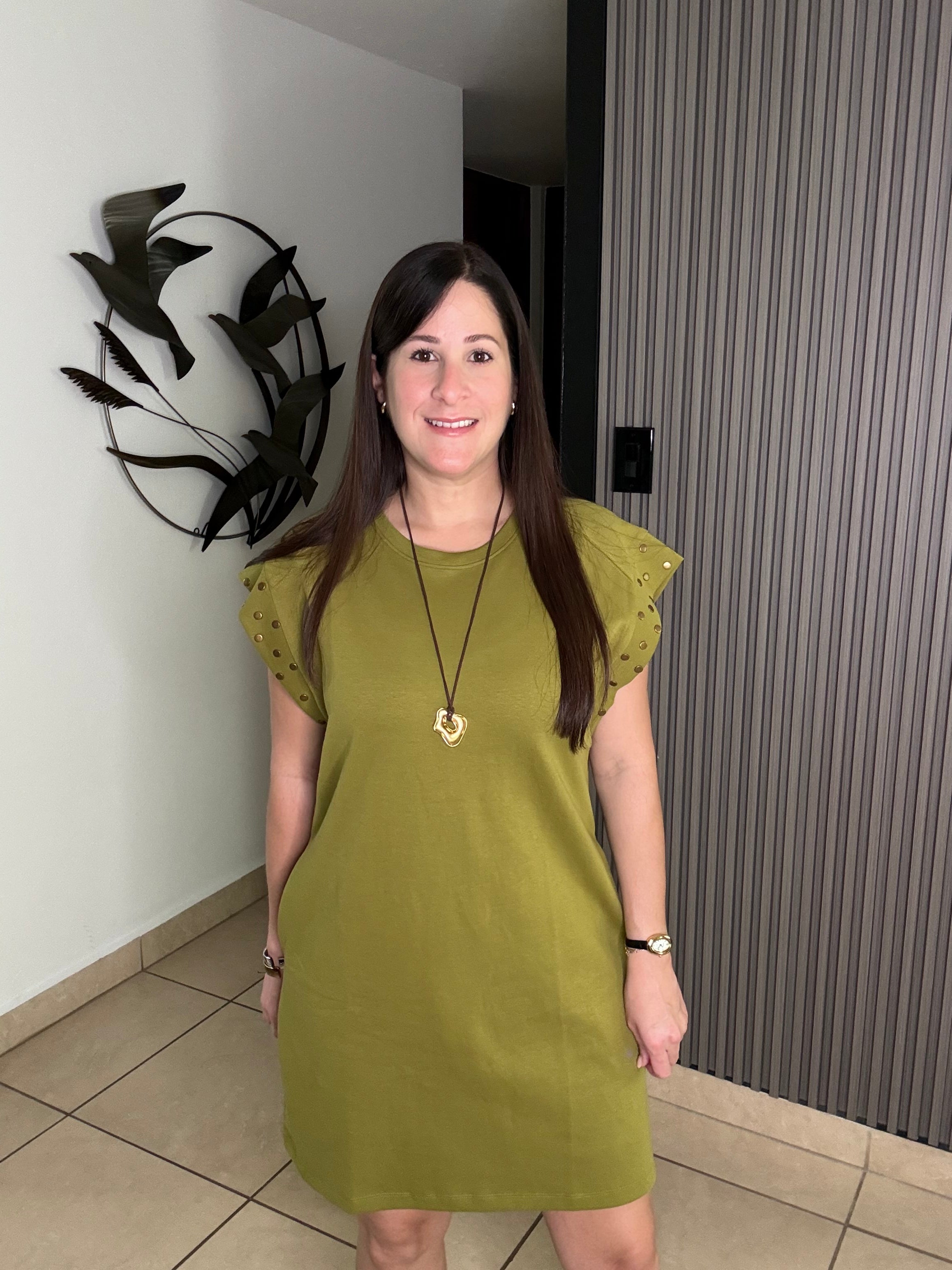 Damarie Avocado Dress