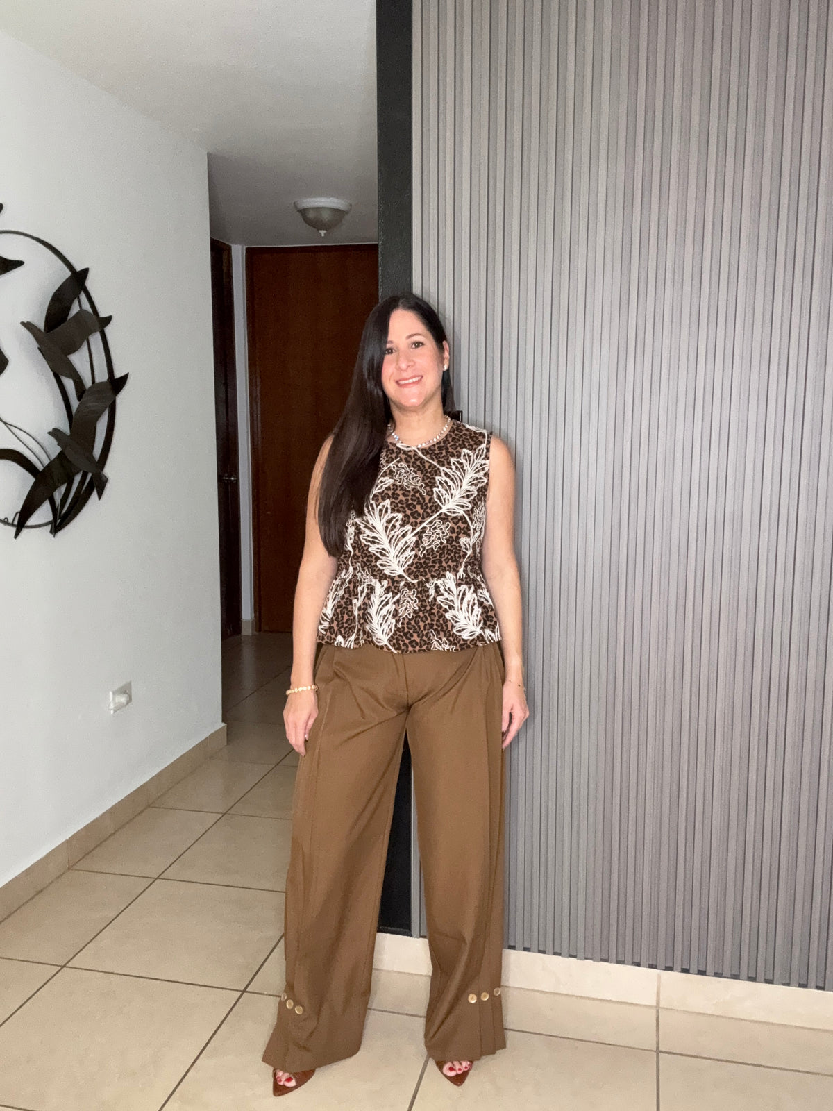Plaid Mocha pants