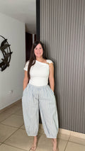 Blue bubble pant