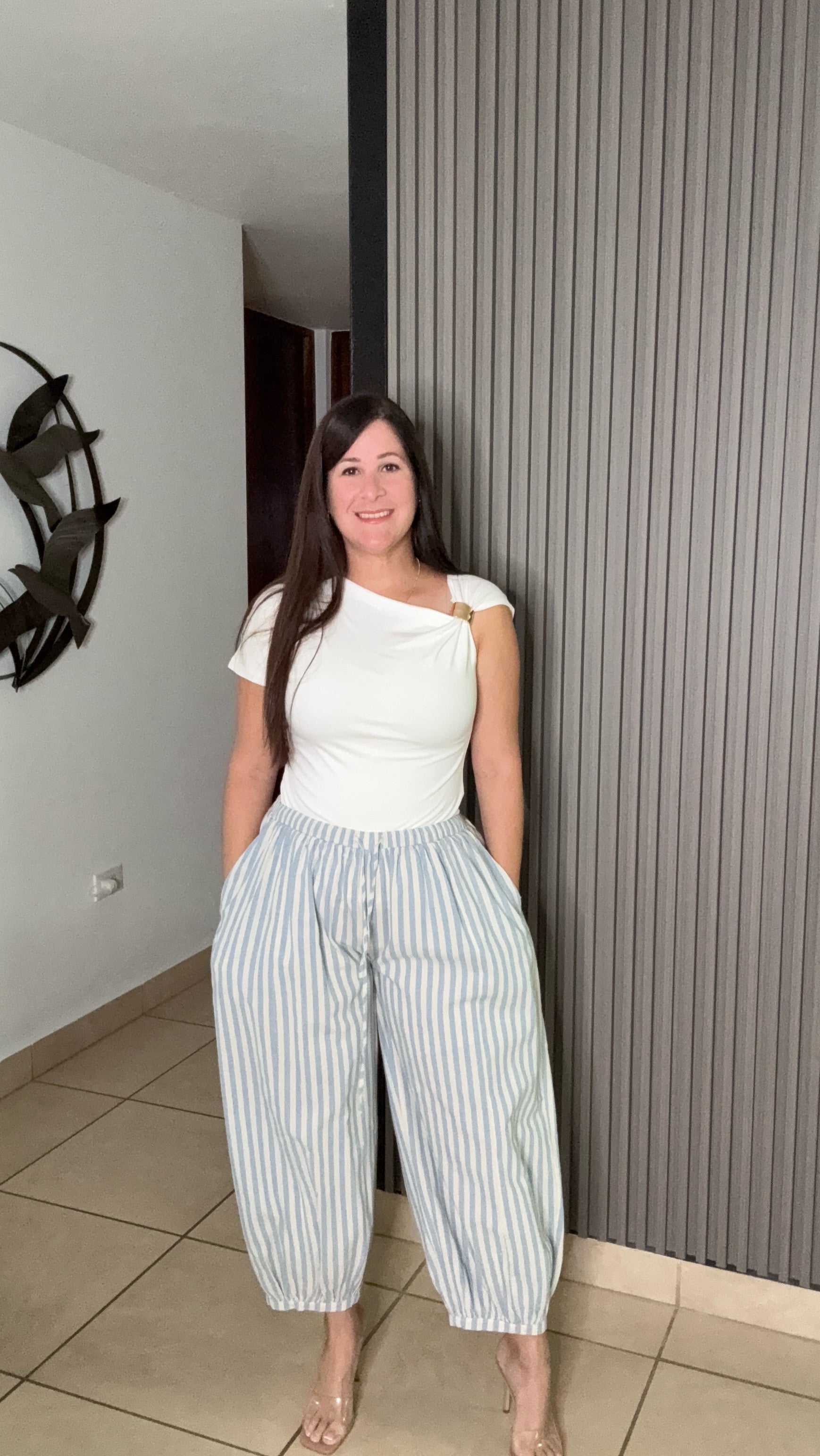 Blue bubble pant