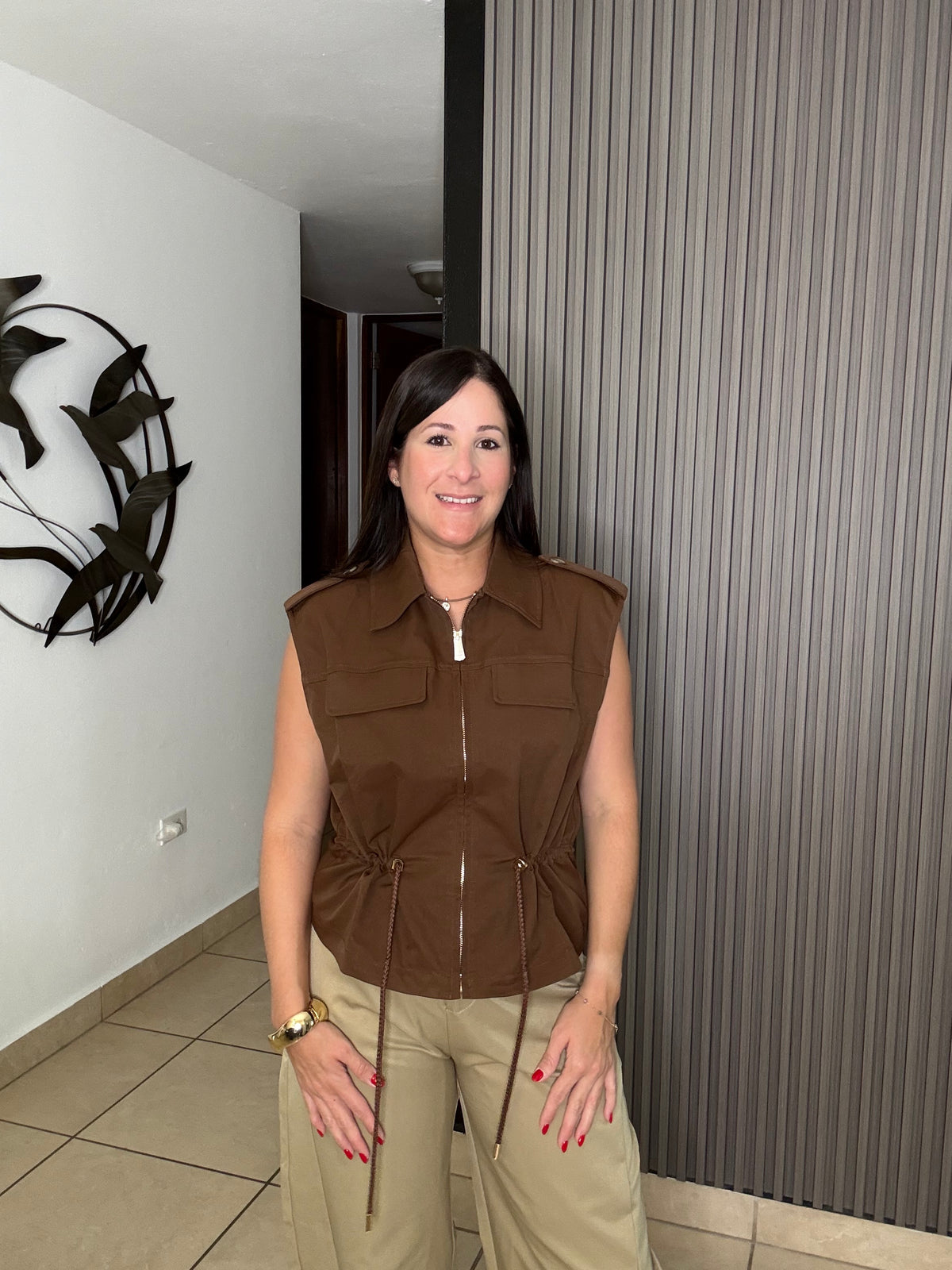 Brown Top/vest