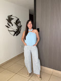 Bambi Blue Barrel pant