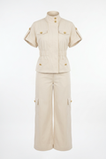 Cream Funner Neck set