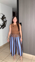 Italy Brown and blue pant