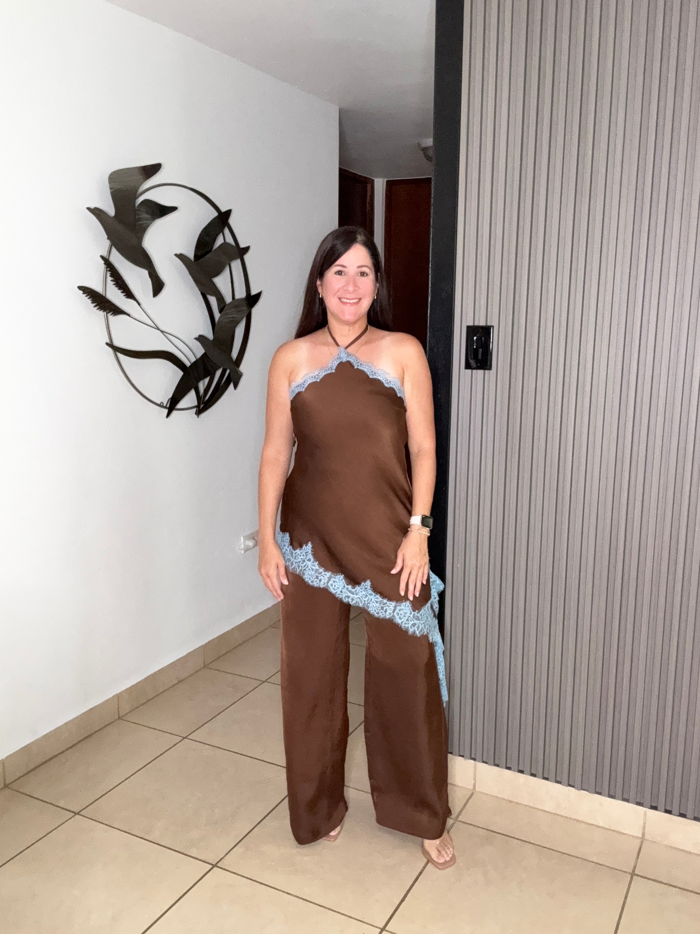 Enidza Choco laced Jumpsuit