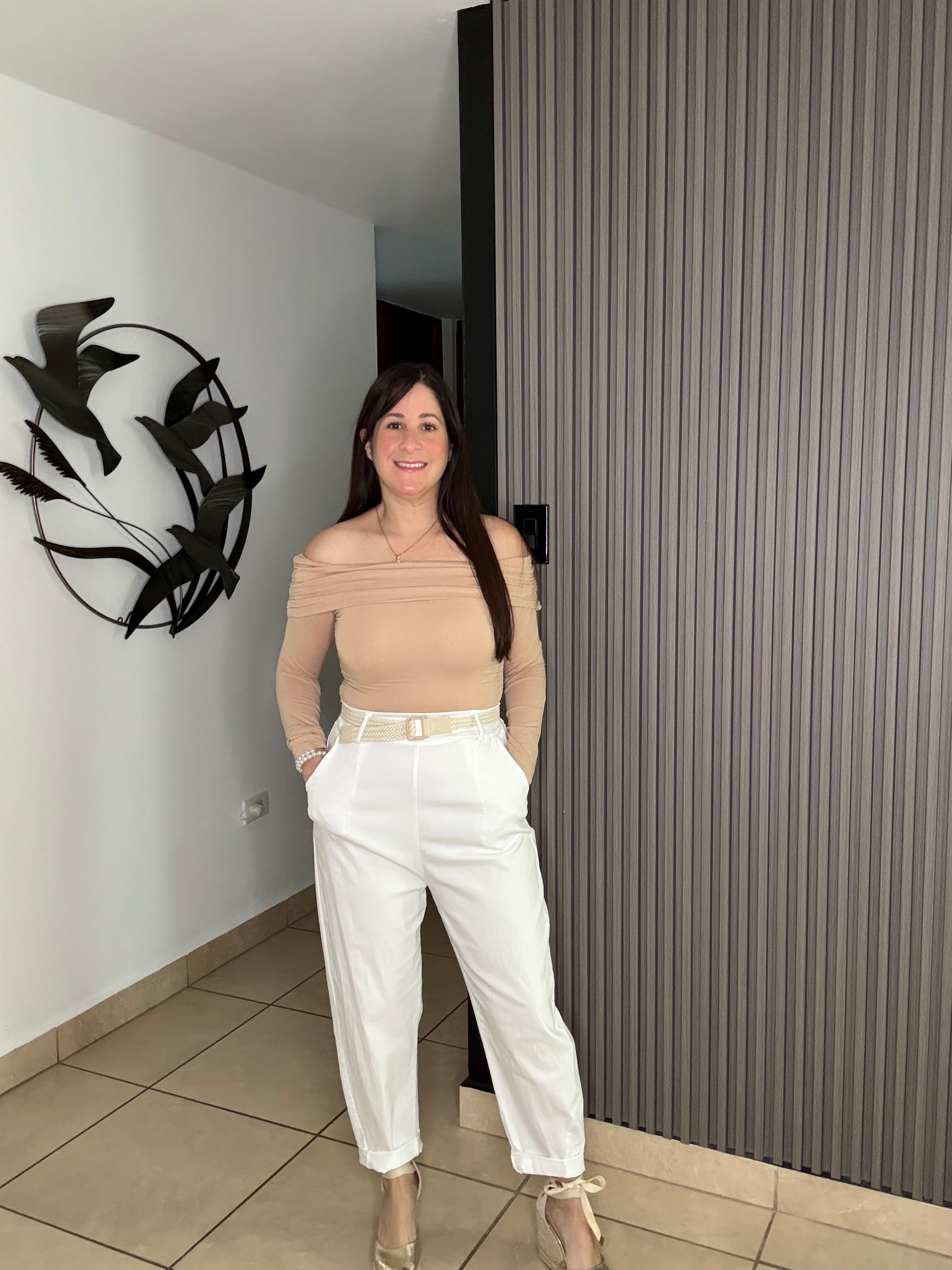 White Italy Barrel jean (One Size)