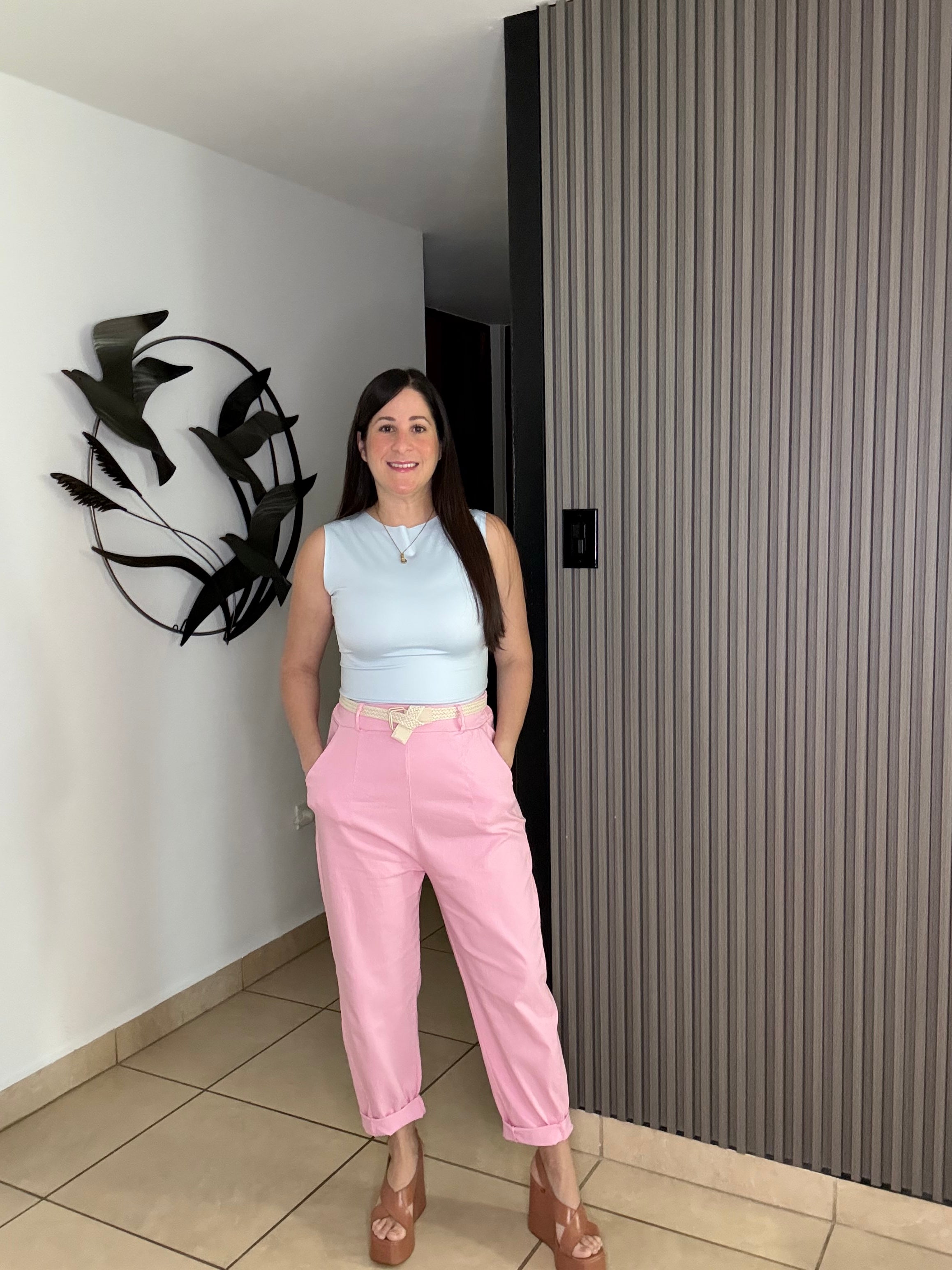 Pink Italy Barrel Jean (One size)