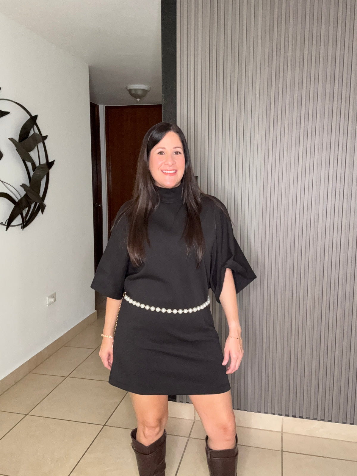 Black winter dress