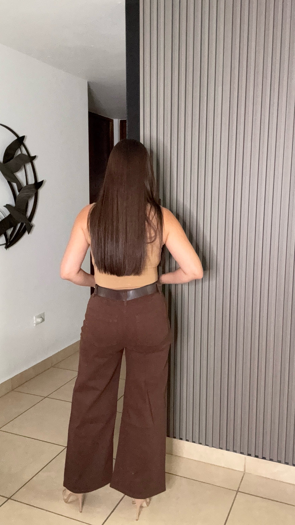 Choco belted pant