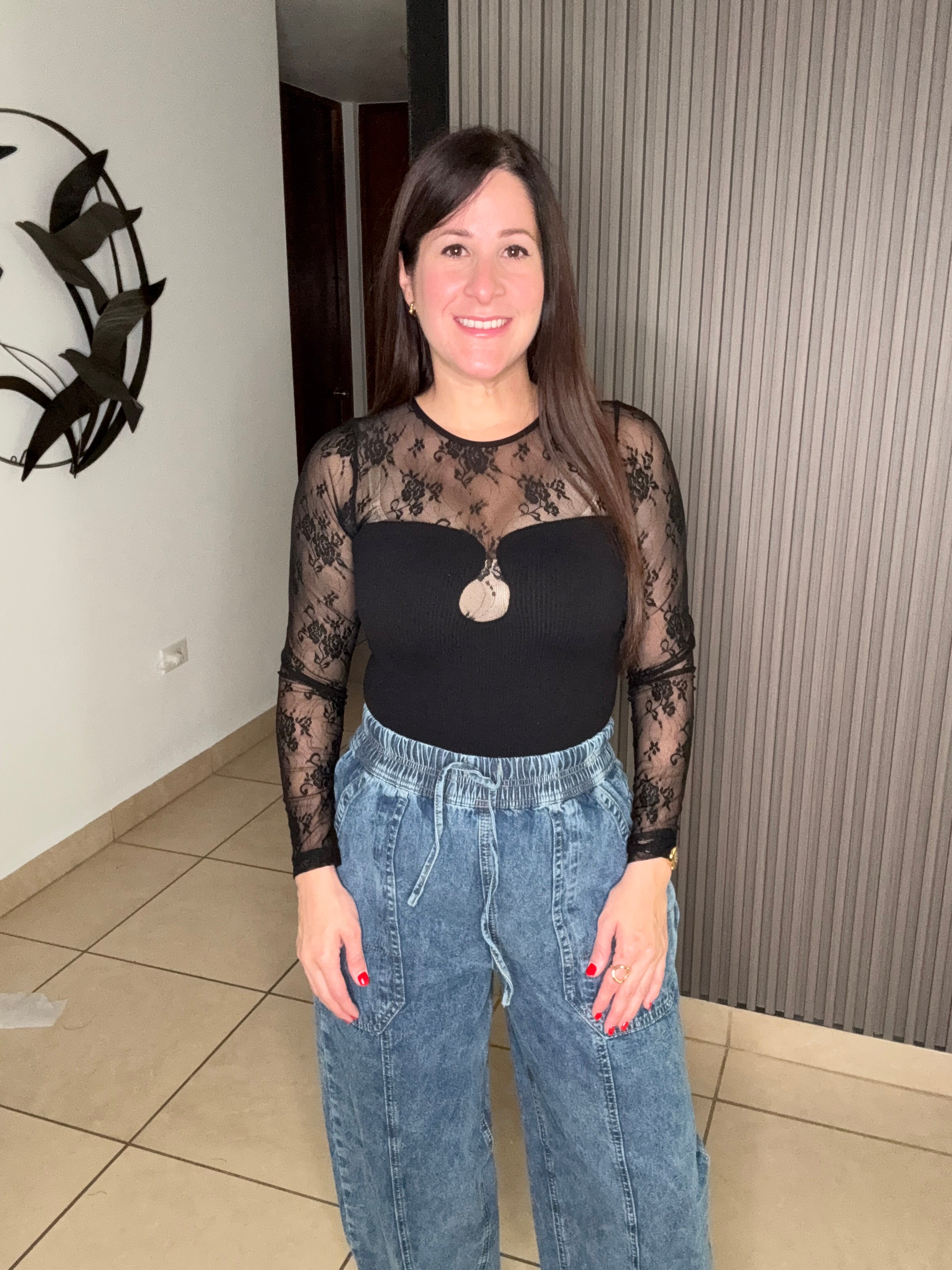 Laced Black top