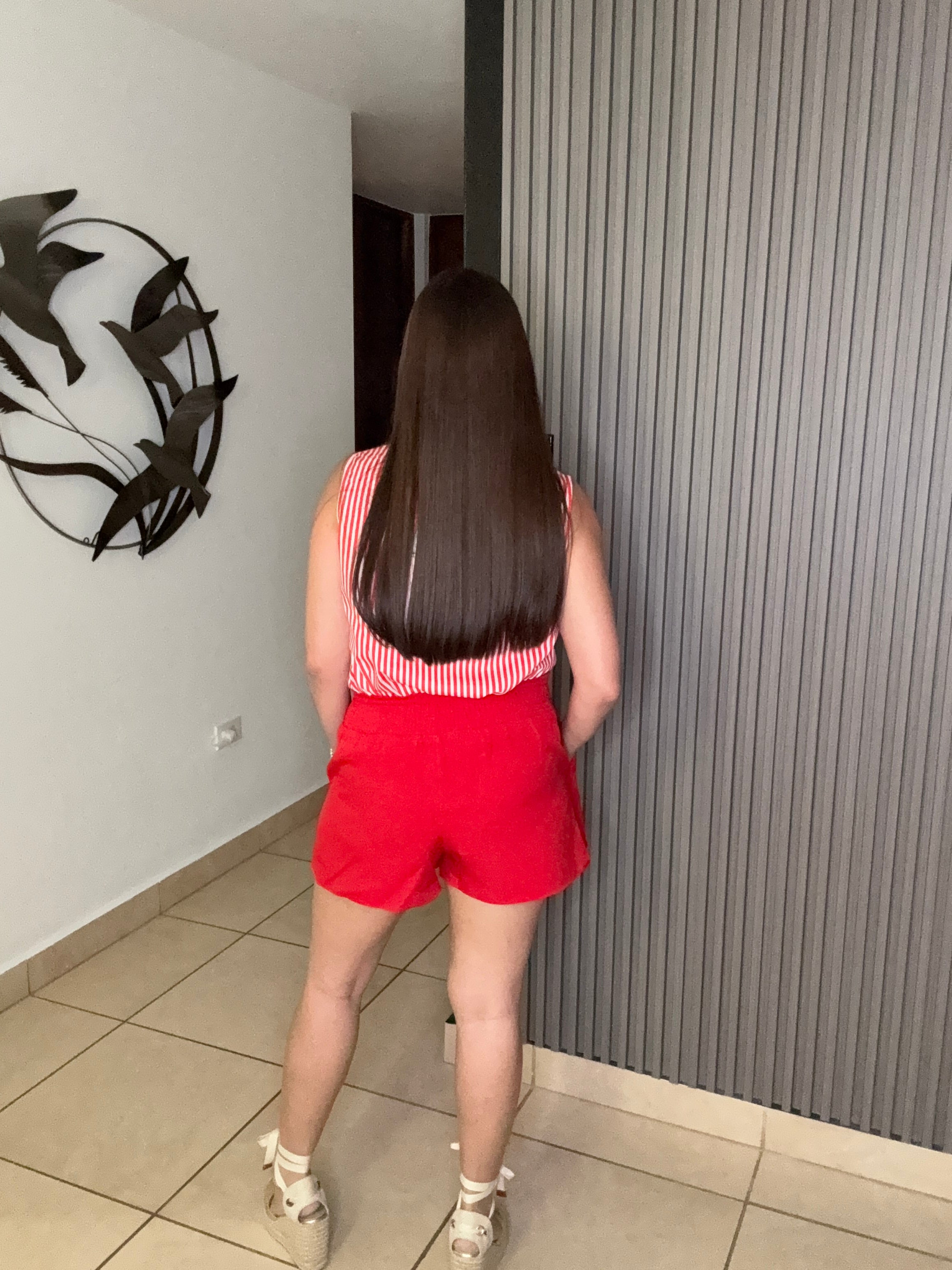 Ruby Red Skort