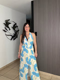 Floral Blue Dress