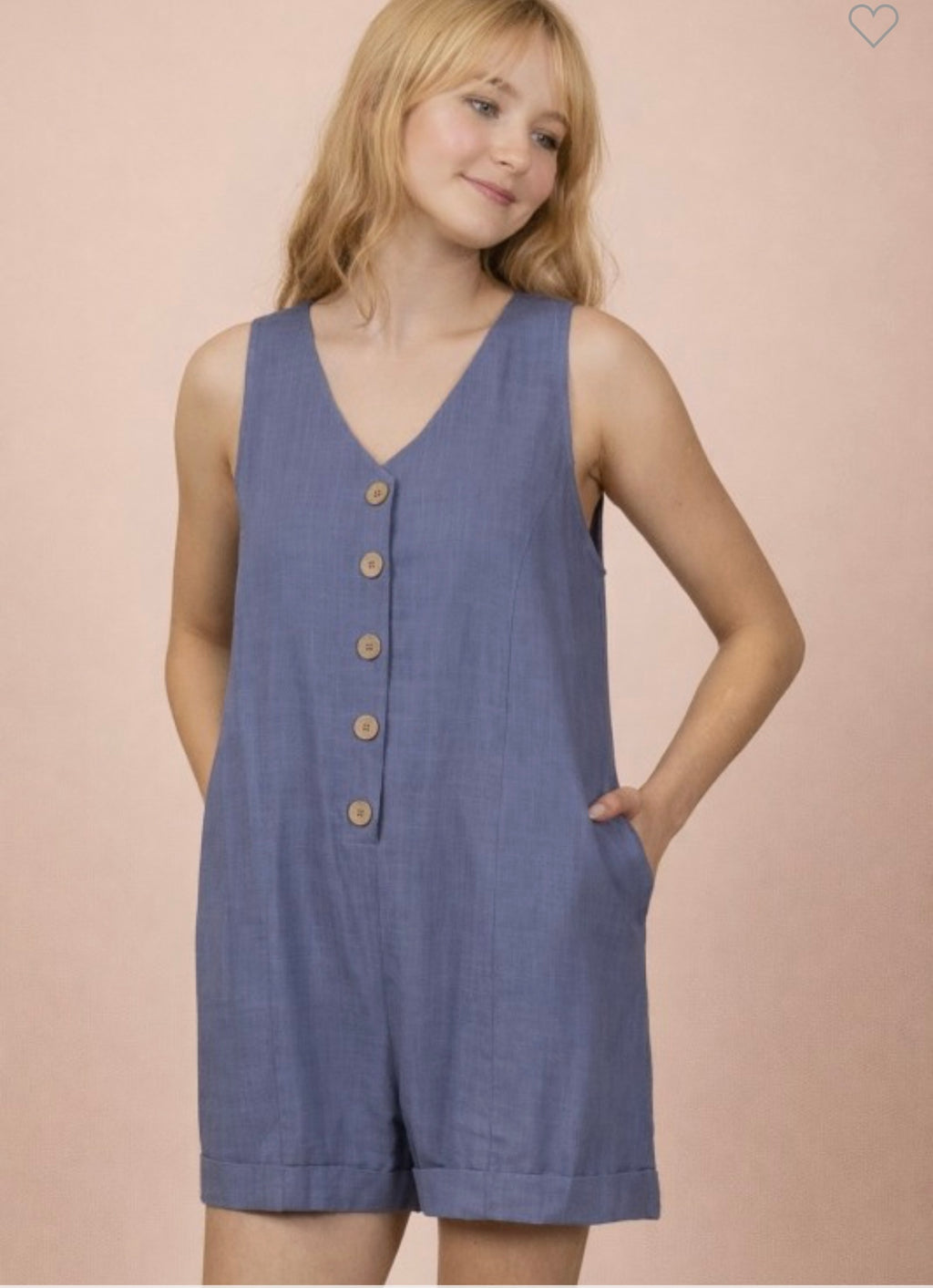‘Karla’ Blue Romper