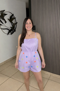Lavender star Romper
