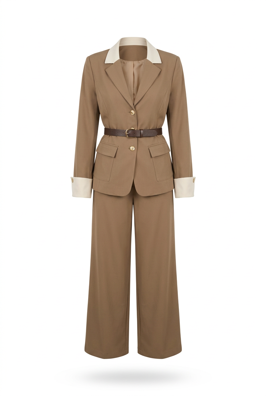 Taupe and Cream Pearl set