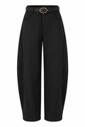 Barrel Black Pant (belted)