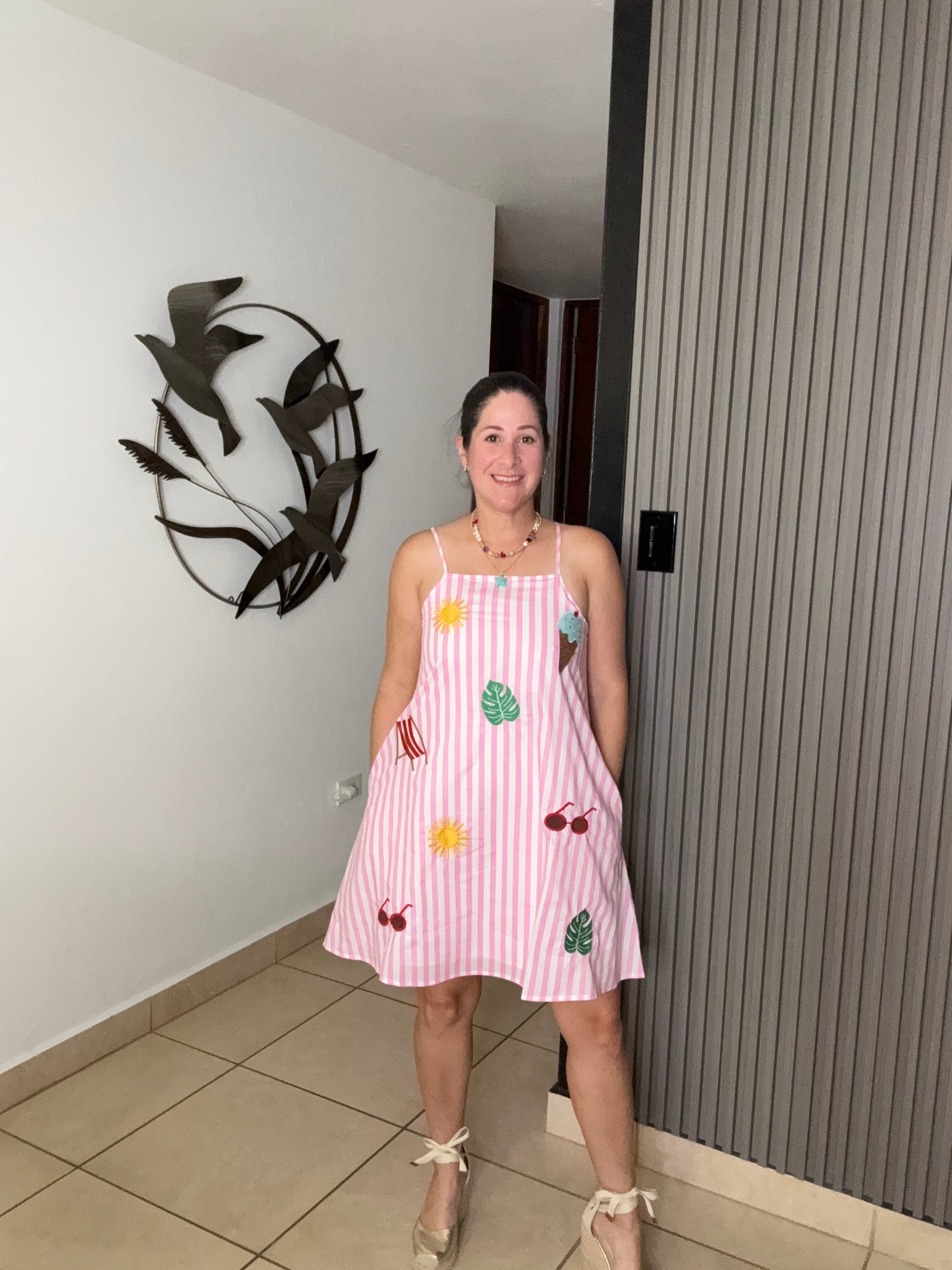 Monstera Summer Dress