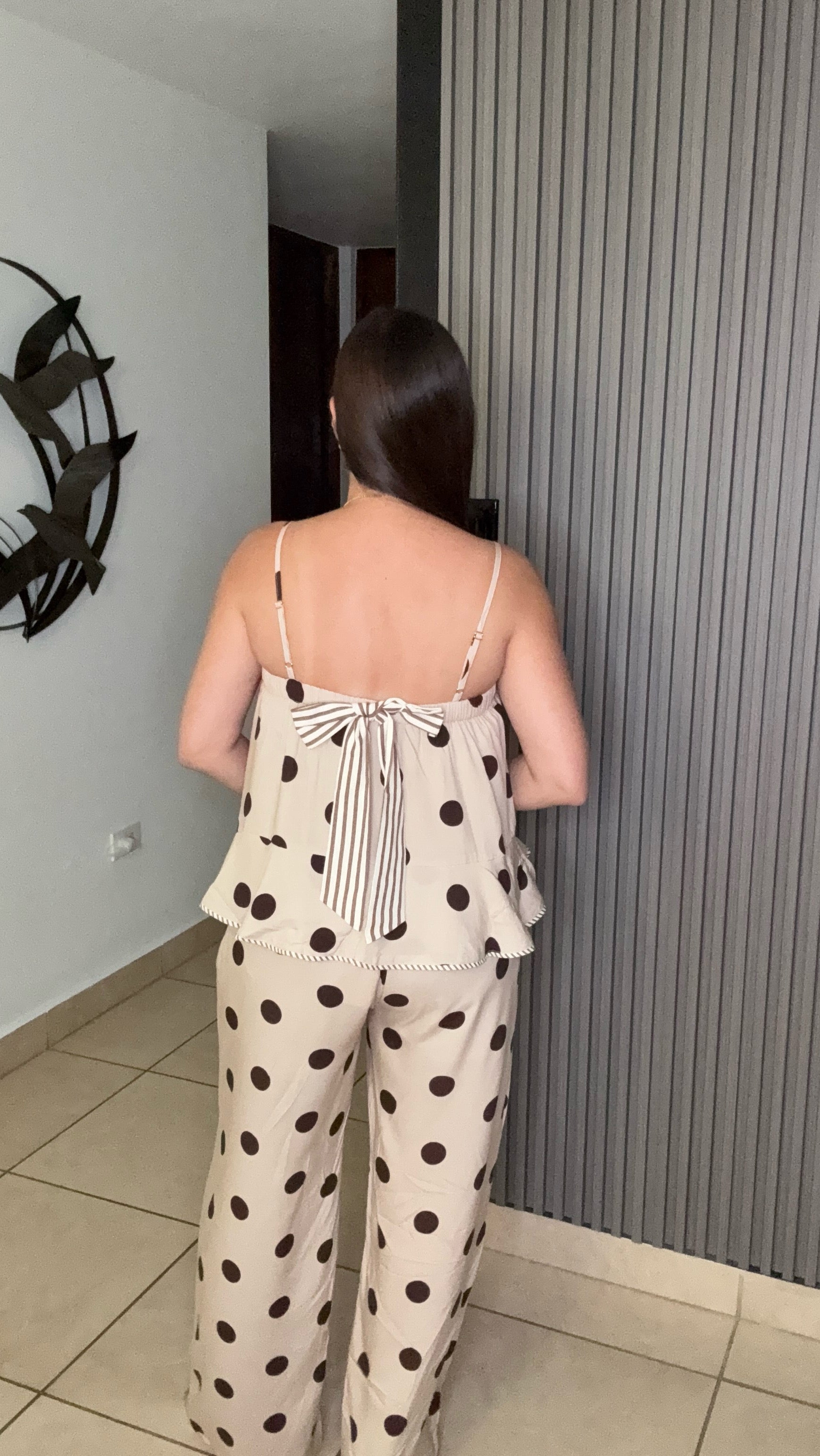 🚨Last One🚨 Ecru Polka Set