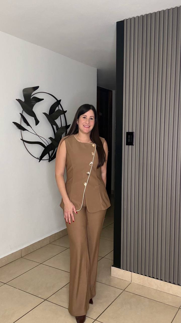 Khaki Vest + Pant Set